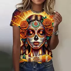 Camiseta caveira mexicana - comprar online