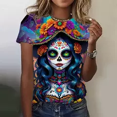 Camiseta caveira mexicana - comprar online