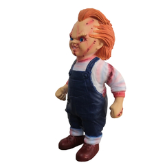 Boneco chucky em PVC 24cm em 2 modelos diferentes: chucky correndo e chucky em pé.