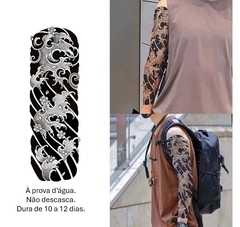 Tatuagem temporária impermeável - ERMA Skull Moda & Decoração