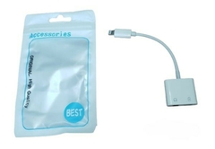 Adaptador OTG Lightning (iPhone) a Audio y Carga