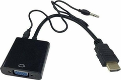 Adaptador/Conversor de HDMI a VGA + 3.5mm audio FHD 1080p - comprar online