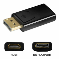 Adaptador/Conversor DisplayPort a HDMI FHD 1080p