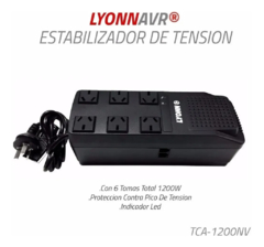 Estabilizador De Tensión Lyonn 1200VA - comprar online