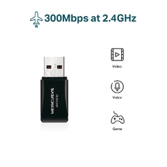 Adaptador USB WiFi Mercusys 300Mbps - comprar online