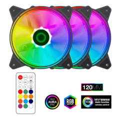 KIT x3 Fan Cooler GameMax RQ300 120mm ARGB - comprar online