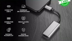 Adaptador/Conversor Tipo C a HDMI 4K - comprar online