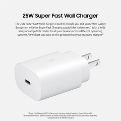 Cargador Samsung 25w Super Fast Charger - tienda online