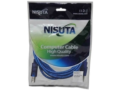 Cable USB Impresora Mallado Nisuta 3Mts - comprar online