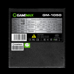 Fuente De Alimentación 1050w 85Plus Silver GameMax GM-1050 - SLTech