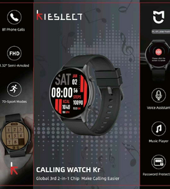 Reloj Kieslect Kr Calling Black - tienda online