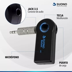 Adaptador Bluetooth por Auxiliar Plug 3.5mm - SLTech