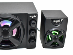 Home Theater 2.1 Nisuta USB para PC Con RGB - tienda online