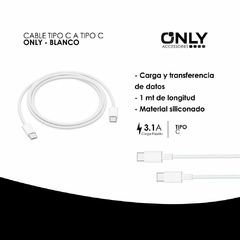 Cable Tipo C a Tipo C ONLY Classic Series 3.1a - SLTech