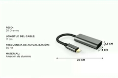 Adaptador/Conversor Tipo C a HDMI 4K - SLTech