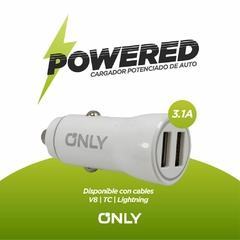 Cargador 12v Para Vehículo 2 USB 3.1a - comprar online