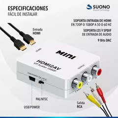 Adaptador / Conversor de HDMI a RCA - tienda online