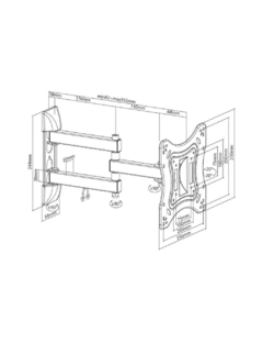 Soporte Movil Para Tv Intelaid 23" a 43" 20Kg - tienda online