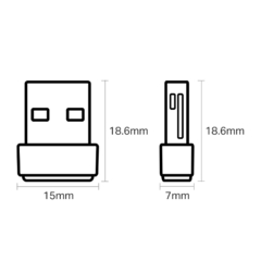 Adaptador USB WiFi Archer T2U Nano AC600 Dual Band - tienda online