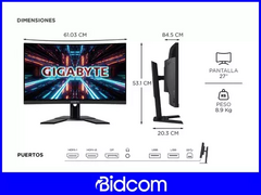 Imagen de Monitor 27" Curvo FHD Gamer Gigabyte G27FC IPS 165hz HDMI/DP