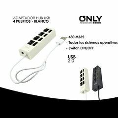 Imagen de Splitter USB 2.0 Only 4 Puertos