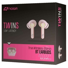 Auriculares Inalambricos Bluetooth - Noga NGX-BTWins 4 Black & Pink - SLTech