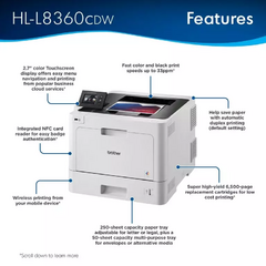 Imagen de Impresora Brother HLL8360CDW WiFi