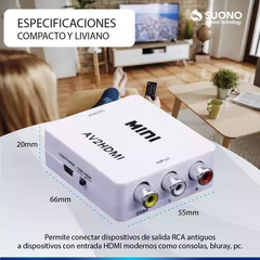 Adaptador / Conversor de RCA a HDMI