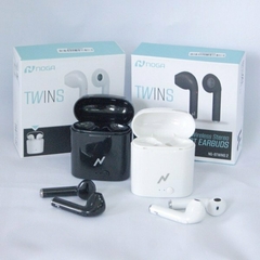 Auriculares Inalambricos Bluetooth - Noga NG-BTWins 2 Black & White