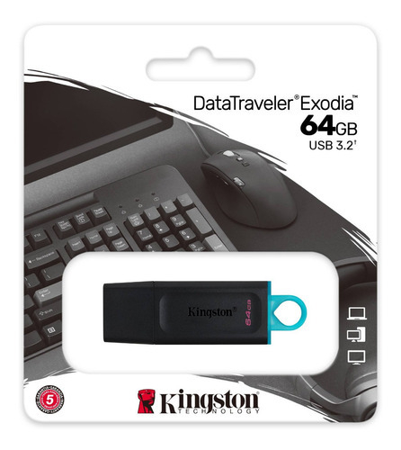 Pendrive Kingston - Exodia USB3.2 64Gb