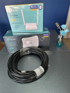 KIT WiFi TP-Link (CPE605 + WR820N + 20Mts.) - tienda online