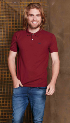 Camisa masculina pólo piquet bordada Domínio Urbano 54558