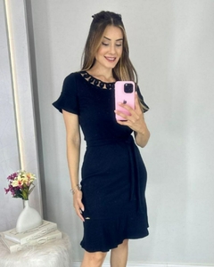 Vestido tubinho de malha canelada NIT 3616 - comprar online