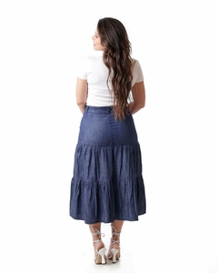 Saia jeans três marias 70 cm VCH 2414 - comprar online