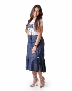 Saia jeans três marias 70 cm VCH 2414