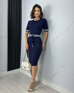 Vestido Penélope comfy com ponteiras e listras 1120382 na internet