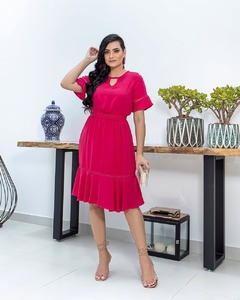 Vestido plano pink LAR 810097 - comprar online