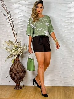 Blusa estampa minimalista Alcântara 1140327 - comprar online