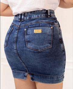 Saia jeans azul 45 cm VCH 2306 - comprar online