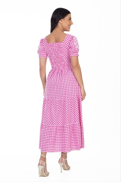 Vestido Antonella plano xadrez Hapuk 061046 - comprar online