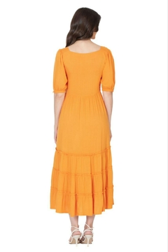 Vestido Olívia midi lastex Hapuk 061041 - comprar online