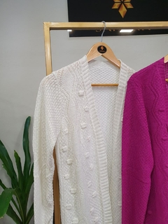 Cardigan alongado em tricô clássico 1140310 - comprar online