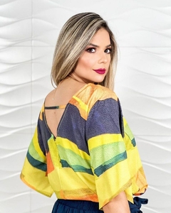 Blusa estampa abstrata Alcântara 1140233 - comprar online