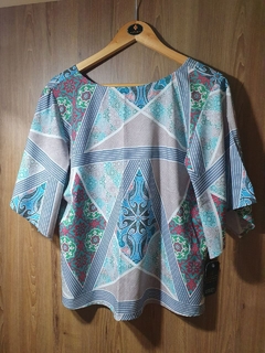 Blusa estampa abstrata Alcântara 1140233