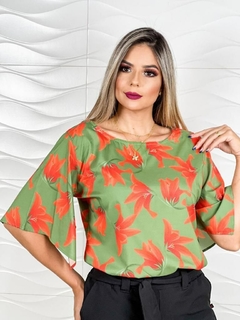 Blusa estampa floral Alcântara 1140231