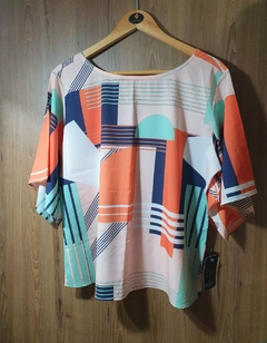 Blusa estampas geométricas Alcântara 1140230