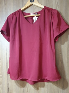 Blusa plano gola V Travessa 1140219 - comprar online