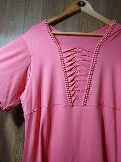 Blusa malha franzidos e aplicações Encanto de Menina 1140254 - loja online