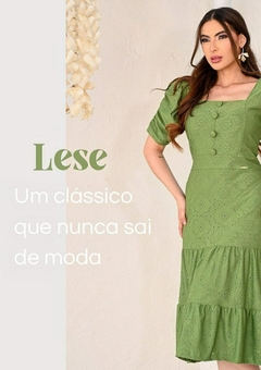 Vestido malha lese botões encapados PromCri 1120395 - comprar online