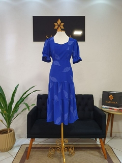 Vestido devorê curto lastex Gisela 1120431